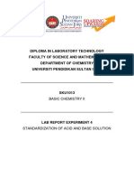 Experiment 1 Standardization of Acid and Base Solution