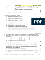 Probability Practice 2 (Discrete & Continuous Distributions)