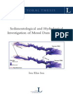 Sedimentological and Hydrological Investigation of Mosul Dam Reservoir