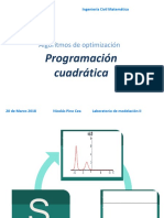 Algoritmos de Optimización - Modificaciones