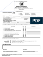 E Readiness Form