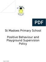 Positive Behaviour and Playground Supervision Policy