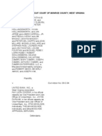 Evans, Et Al. v. United Bank, Et Al. Second Amended Complaint