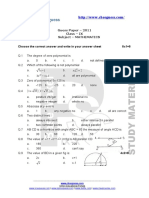 Guess Paper - 2011 Class - IX Subject - MATHEMATICS Choose The Correct Answer and Write in Your Answer Sheet 8x1 8