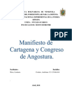 Congreso de Angostura y Manifiesto de Cartagena