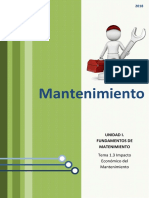 Impacto Economico Del Mantenimiento