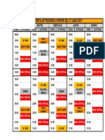 Horario Actividades Dirigidas