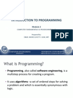 Module 2 - Introduction To Programming - Updated