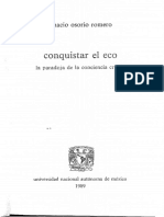 Ignacio Osorio Romero-Conquistar El Eco. La Paradoja de La Conciencia Criolla