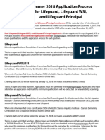 Lifeguard WSI Application Process