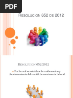 Resolucion 652 de 2012