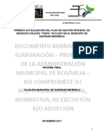 Plan de Gestión Integral de Residuos Sólidos PGIRS 2017