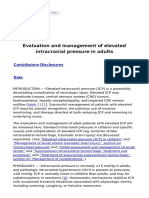 Evaluation and Management of Elevated Intracranial Pressure in Adults