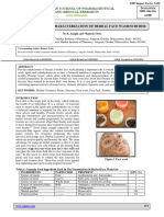 Formulation and Characterization of Herbal Face Wash/Scruber