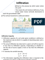 Infiltration and Runoff