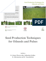 Seed Production Techniques For Oilseeds and Pulses