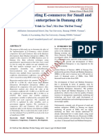 Role of Executing E-Commerce For Small and Medium Enterprises in Danang City