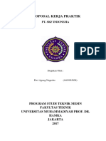 Proposal Kerja Praktek PT. SKF Indonesia