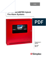 4007ES and 4007ES Hybrid Fire Alarm Systems: Programmer's Manual 579-1167 Rev. D