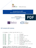 Introduction To eBPF (For Network Packet Processing) : - Paris, 2017-03-24