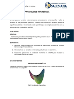 Informe Paraboloide Hiperbolico