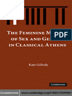 Kate Gilhuly-The Feminine Matrix of Sex and Gender in Classical Athens-Cambridge University Press (2008) PDF