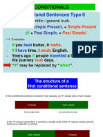 Conditional Sentences Type 0: Conditionals Form