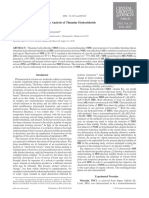 Characterization and Structure Analysis of Thiamine Hydrochloride Methanol Solvate