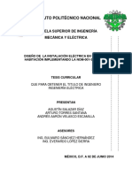 Diseño de La Instalación Eléctrica para Casa Habitación Implementando La NOM-001-SEDE-2012