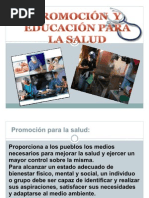 Promoción y Educación para La Salud