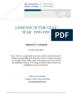 Lessons of The Gulf War 1990-1991