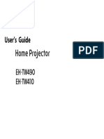 Epson Eh Tw490 User Manual