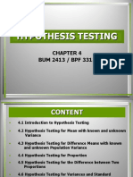 Chapter 4 Hypothesis Testing1