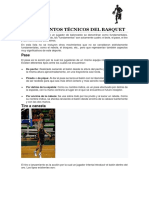 Fundamentos Técnicos Del Basquet