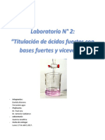 Titulación de Ácidos Fuertes Con Bases Fuertes y Viceversa