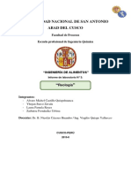 Informe de Laboratorio de Reología Aplicada A Los Alimentos