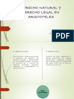 Derecho Natural y Derecho Legal en Aristoteles