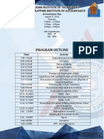 Program Outline: Accountancy Day