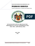 Informe de Evaluacion Del Plan de Desarrollo Local Concertado 2012 - 2021