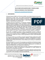 TDR Especialista en Gestion de Proyectos