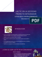 Las TIC en La Sociedad Proyecto Integrador