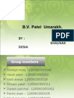 B.V. Patel Umarakh.: Guided BY: Shaunak Desai