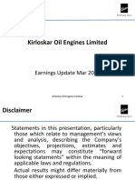 KOEL Investor Presentation March 2015