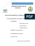 El Procedimiento Concursal en El Peru