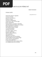 Poemas A Reynaldo Perez So PDF