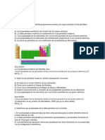 Cuestionario de Tabla Periodica