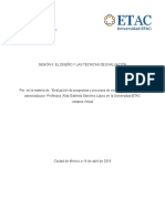 Sesión 6. El Diseño y Las Técnicas de Evaluación