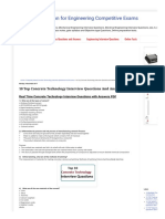 10 Top Concrete Technology Interview Questions and Answers PDF - MCQs Preparation For Engineering Competitive Exams