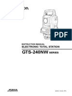 Manual Topcon Estacion 240NW