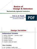 Basics of Reactor Design & Selection: Mechanically Agitated Contactors